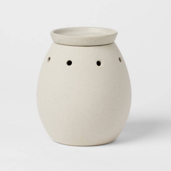 Ceramic Sanded Tabletop Wax Warmer and two 12-count scented melts NWOT - Picture 6 of 13